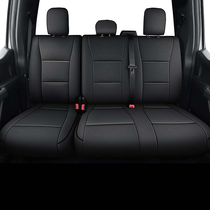 AOMSAZTO Seat Covers for Ford F150 XL XLT: 2015-2024 2025 SuperCrew & F250 F350 - Image 2