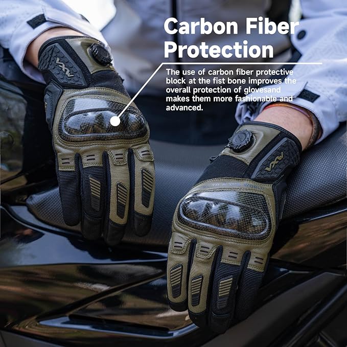 VXW High Protection Motorcycle Gloves - Image 2
