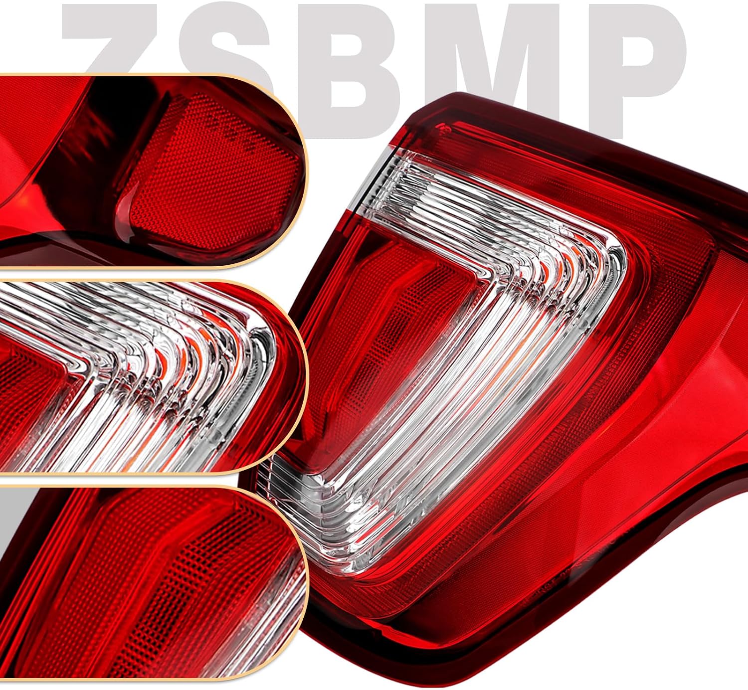 LED Tail Lights Compatible with 2016 2017 2018 2019 Ford Explorer | TailLights Assembly Rear Brake Lamp with Bulbs and Harnesses OE:FB5Z13404A(2016-2019 ford explorer, Right Passenger Side)