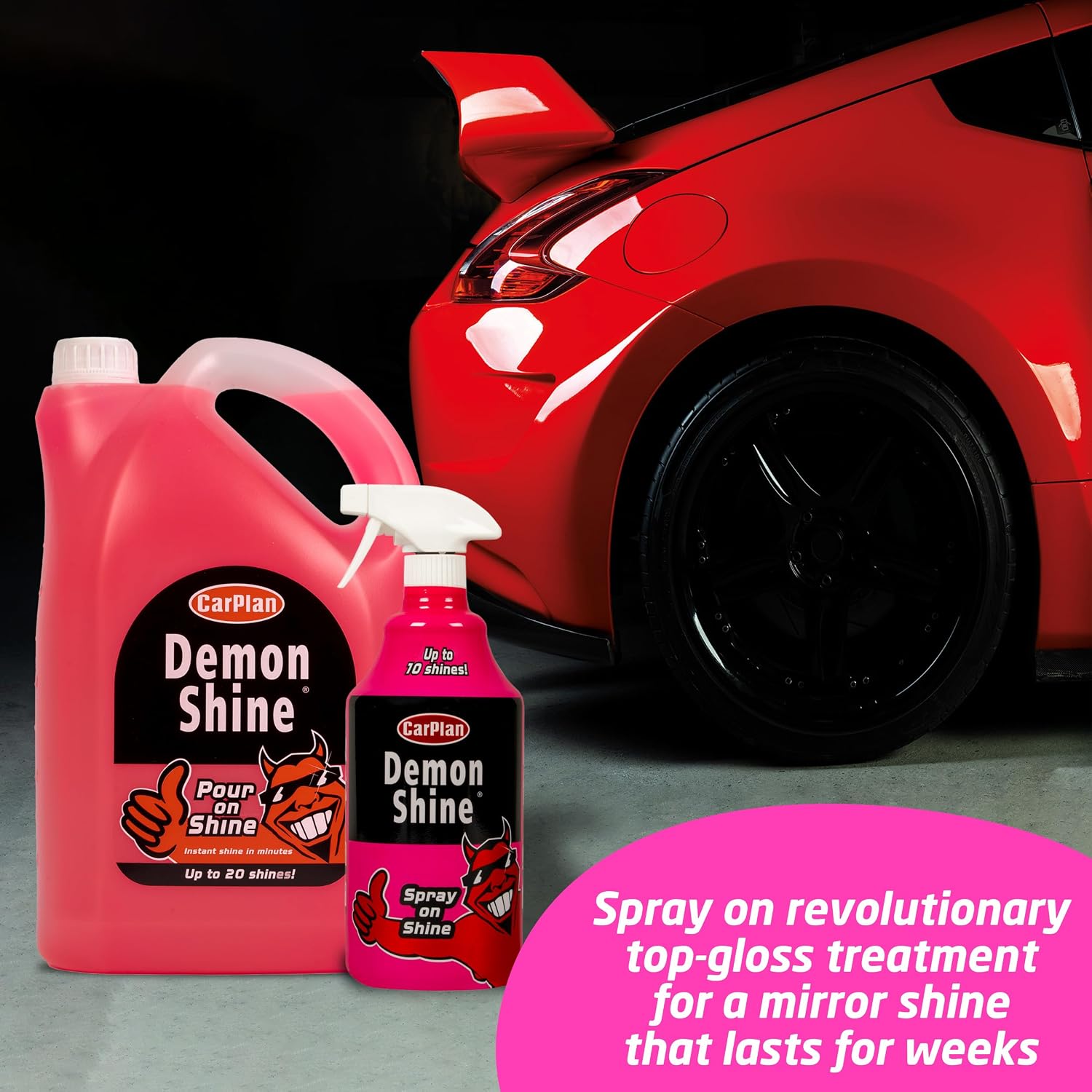 CarPlan Demon Shine 169 fl Oz (5L) - Pour on Shine