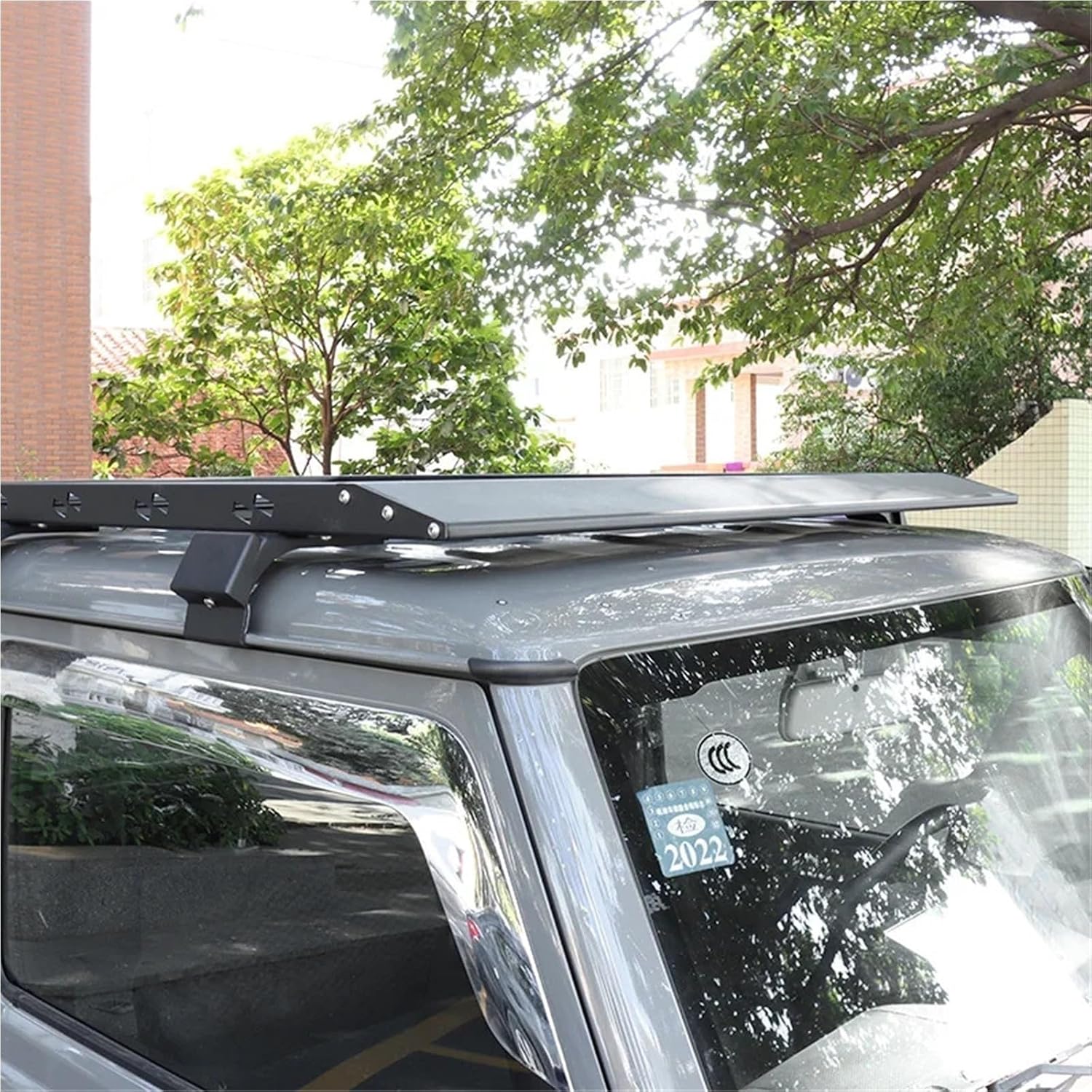 Roof Rack Car Top Luggage Cross Bar Rail Boxes Basket Quality WithLED Compatible with Suzuki Jimny JB64 Sierra JB74W 2019 2023(A lamp Holes)