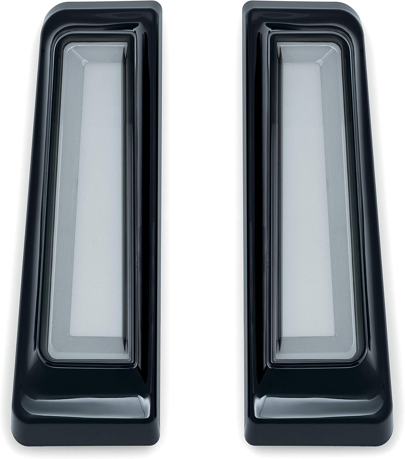 Kuryakyn 2901 Motorcycle Lighting Accessory: Tracer LED Run/Turn/Brake Light Saddlebag Support Inserts for 2014-20 Harley-Davidson Motorcycles, Gloss Black, 1 Pair