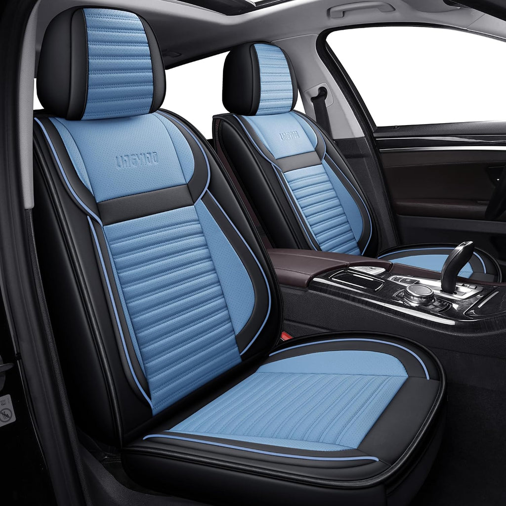 LINGVIDO Car Seat Covers, Breathable and Waterproof Faux Leather Automotive