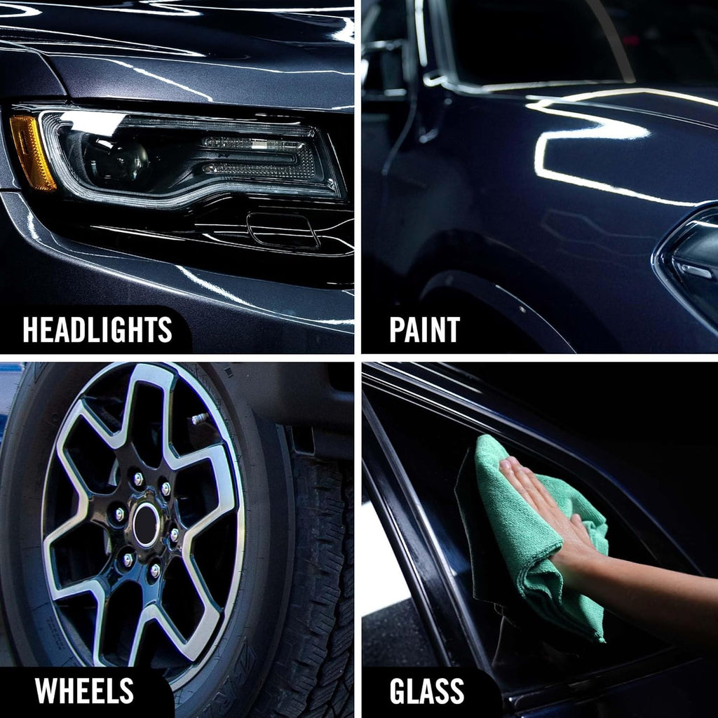 Turtle Wax Hybrid Solutions Ceramic 3-in-1 Car Detailer, Waterless Car Wash, Long-lasting HydrophobicWax Protection and High Gloss Shine, Safe For All Exterior Surfaces, 32 oz (Pack of 1)