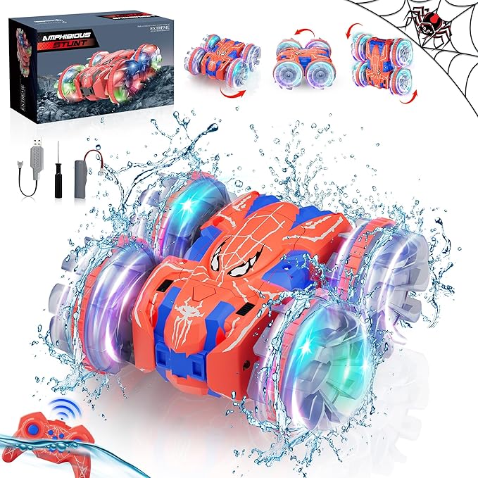 ZIZZ Amphibious Remote Control Car: 4WD Waterproof RC Car 2.4 GHz Remote - Image 8