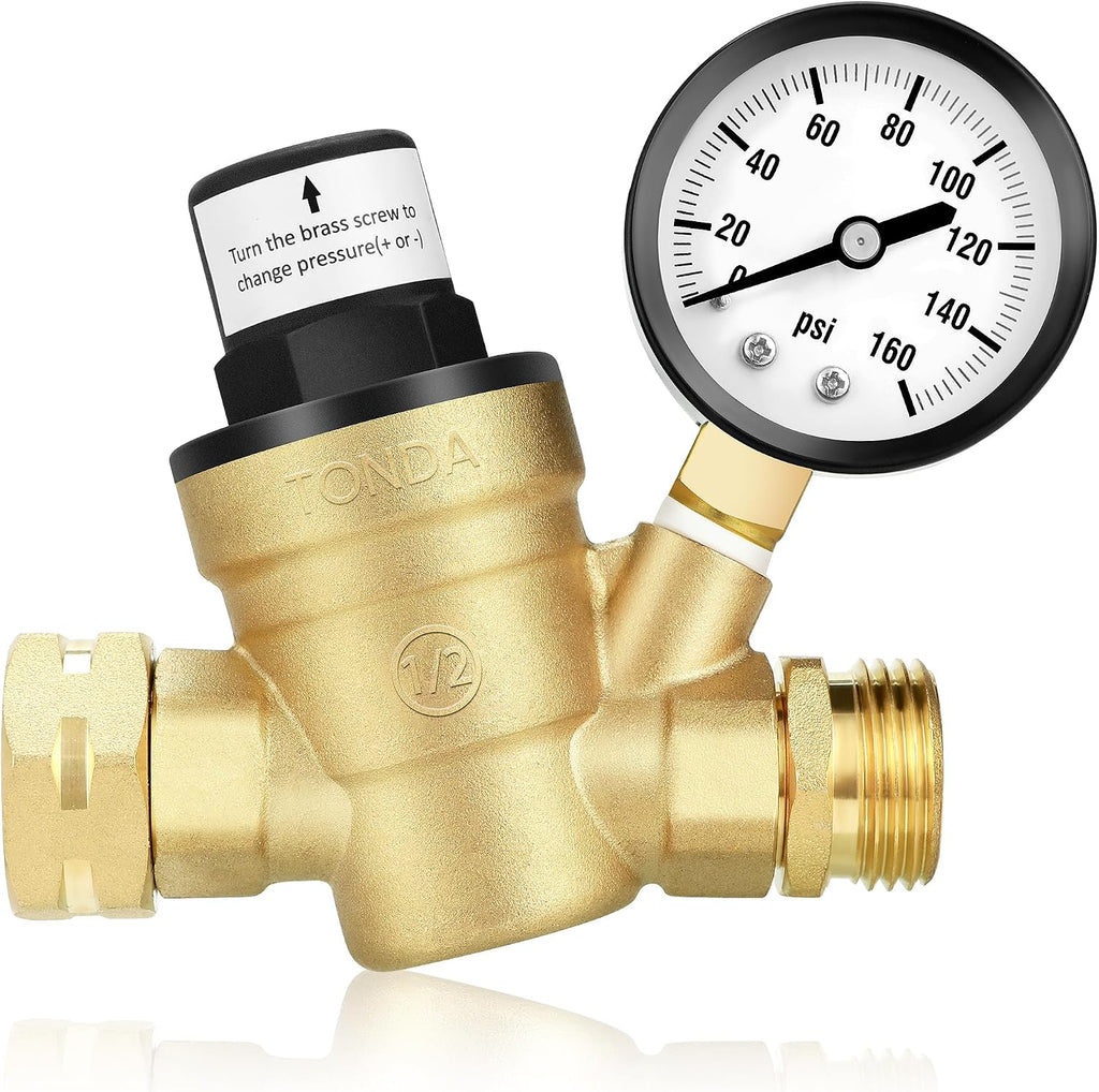 TONDA RV Water Pressure Regulator and Wheel Chocks