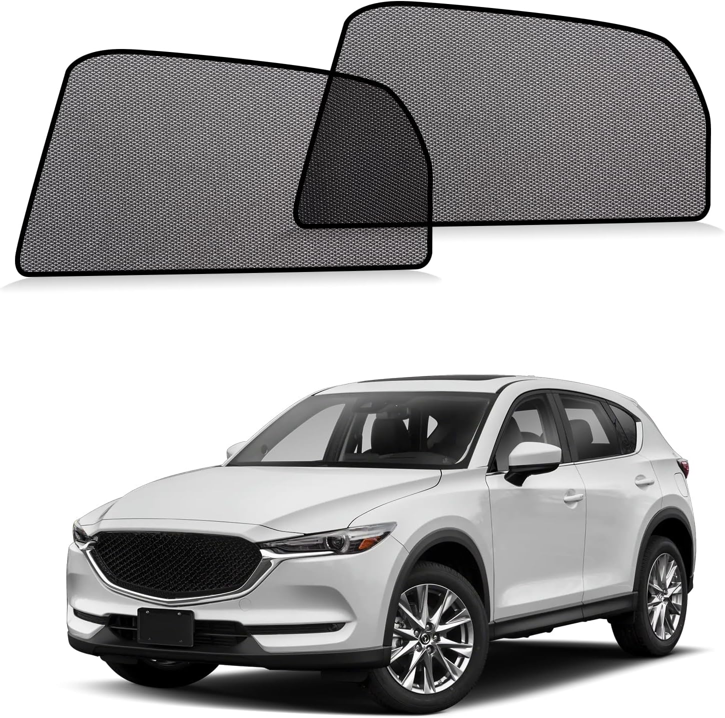 ZATOOTO Car Window Shades CX5 2017-2023 for Rear Window 2Pack car Shades for Back Windows Baby & Pet | Blocks 99% UV Rays & Heat | Breathable Mesh for Privacy & Bug Protection | Camping & Travel
