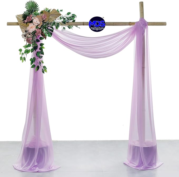 MDS Halloween Chiffon Draping Fabric - 2 Panel, 30" Wide x 30ft Long - S...