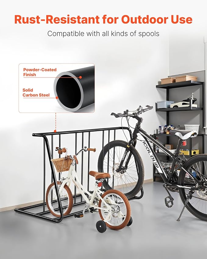 VEVOR Bike Rack, Fits Tire Width 3 Inch/76.2 mm, Carbon Steel Double-Sided Grid - Image 6