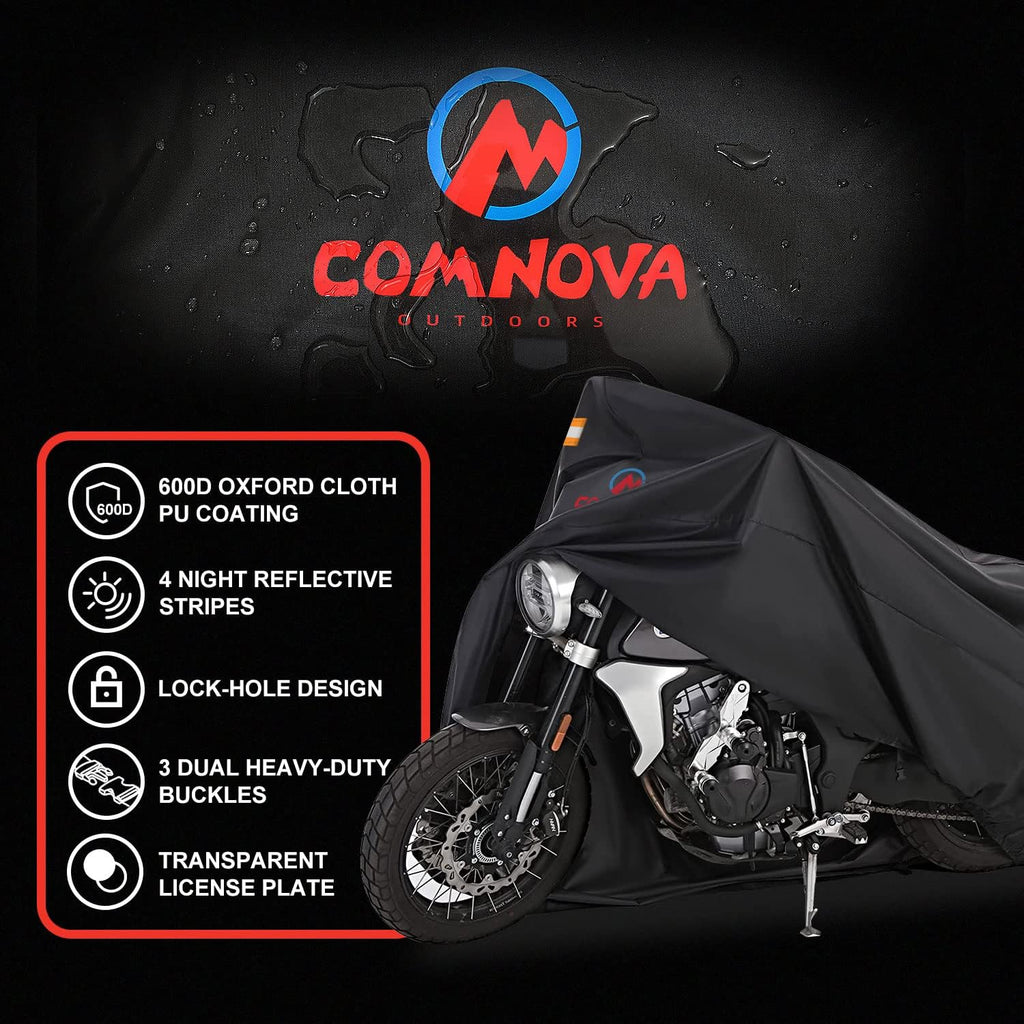 comnova motorcycle cover 91 inch - 600d outdoor, view 9