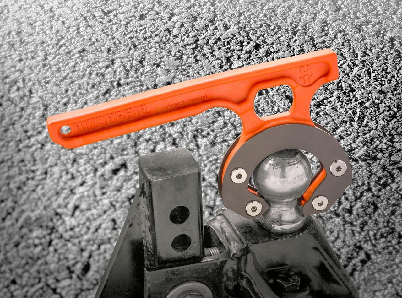 Quick Connect Hitch Coupling Tool for RV and Travel Trailer Weight Distribution Hitch Ball Mounts, Fits 2-5/16" Balls, Orange