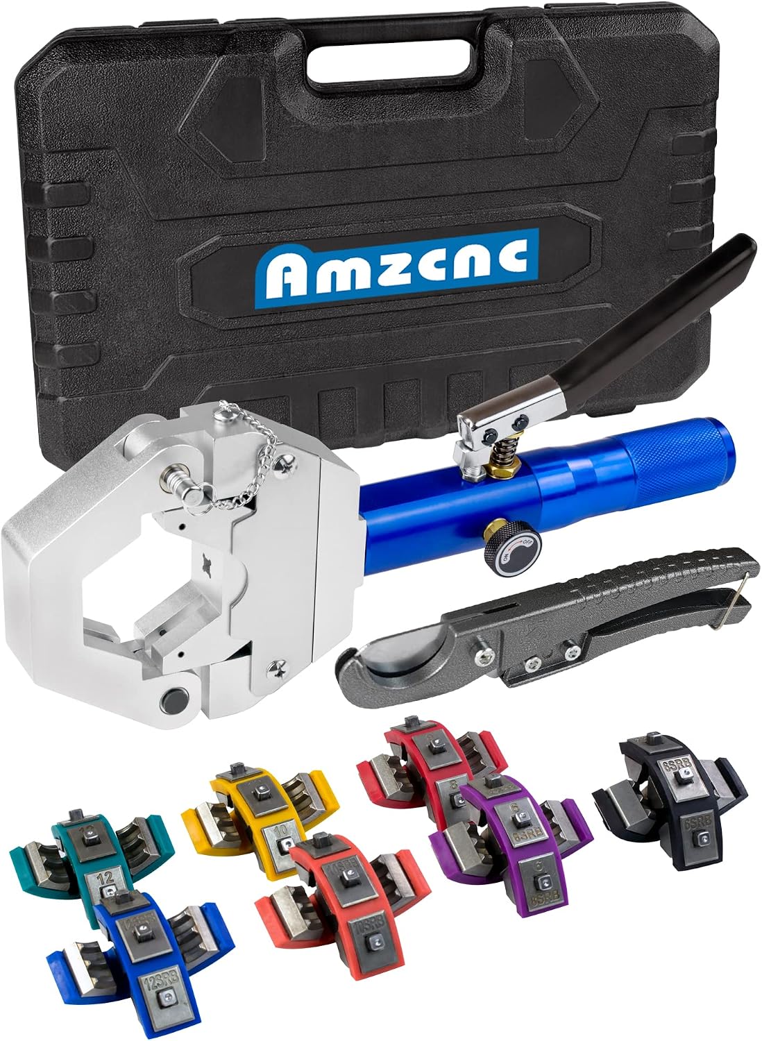 amzcnc 71500 hydraulic a/c hose crimper kit with, main product view
