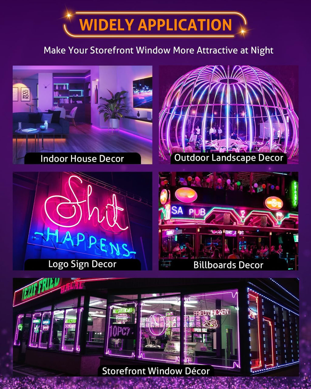 wichemi storefront led lights window lights led lights, package contents