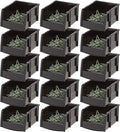 IRIS USA Stackable Bins, 5.5 x 4.5 x 3 inch, Plastic Hanging Open Front Shelf by IRISUSA