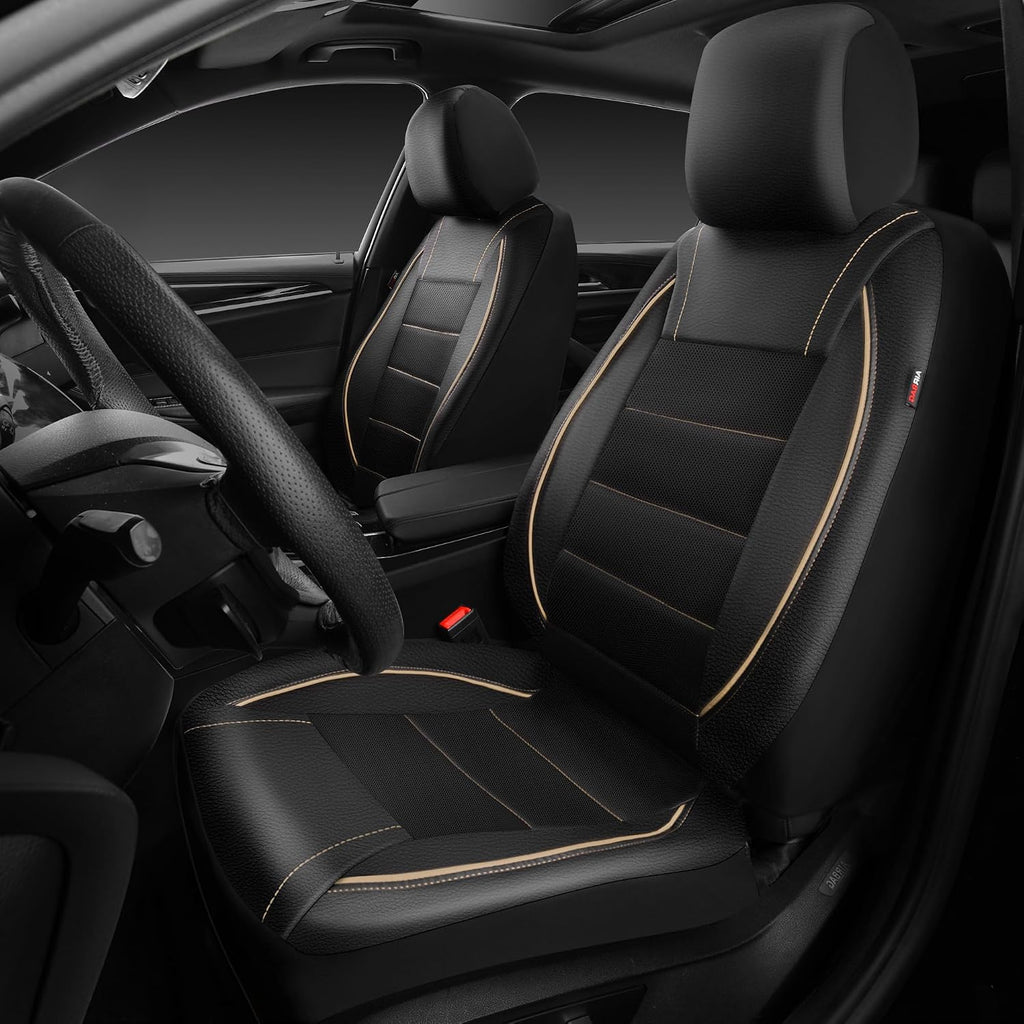 car pass universal fit piping leather two front, side view