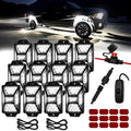 12 Pods Pure White LED Rock Lights Kit by AutoBuero
