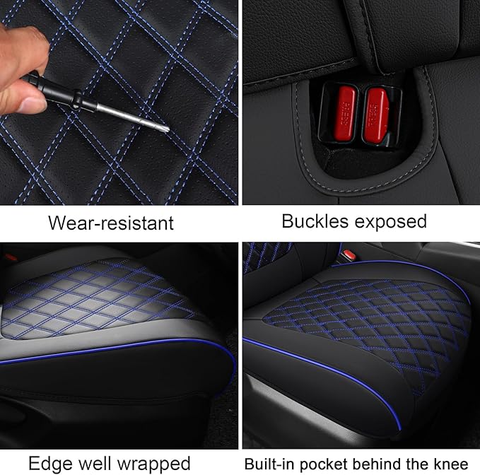 MIROZO Rav4 Seat Covers Full Set, Faux Leather Car Seat Covers Compatible - Image 8