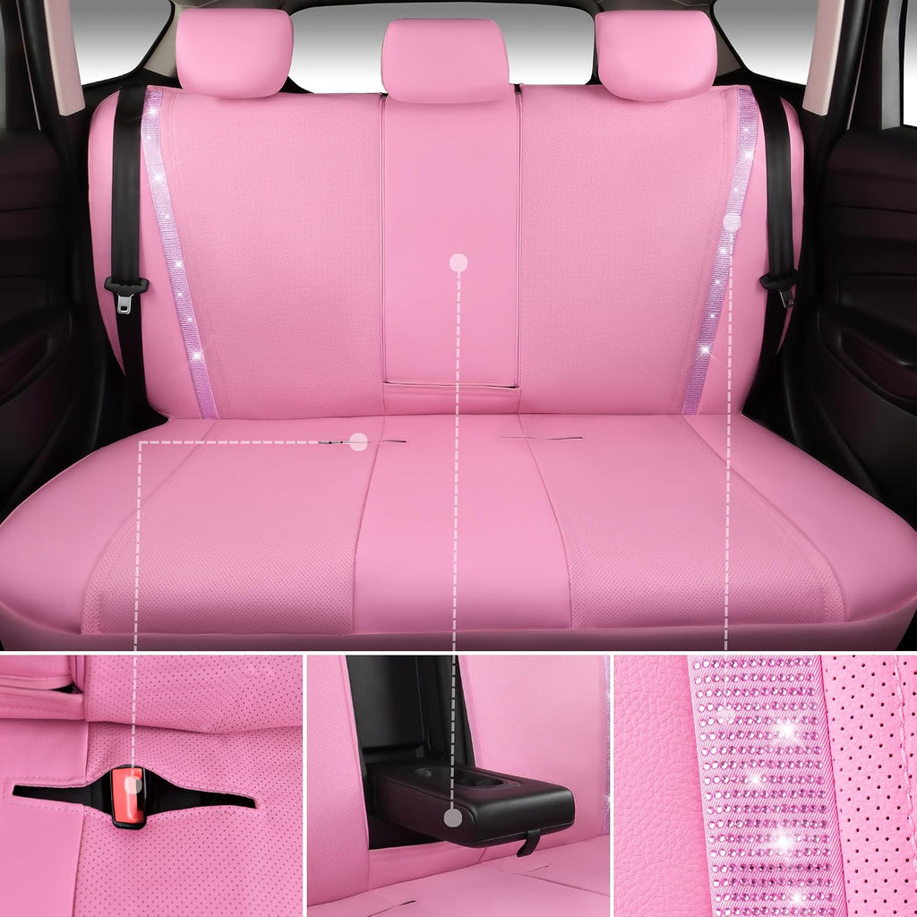 car pass bling diamond car seat covers full, package contents