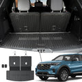 Cargo Mat with Backrest Mats for 2020-2024 2025 Ford Explorer Car Mat