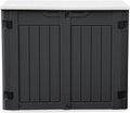 DWVO Outdoor Weather-Resistant Horizontal Storage Shed, 35 Cu Ft Capacity