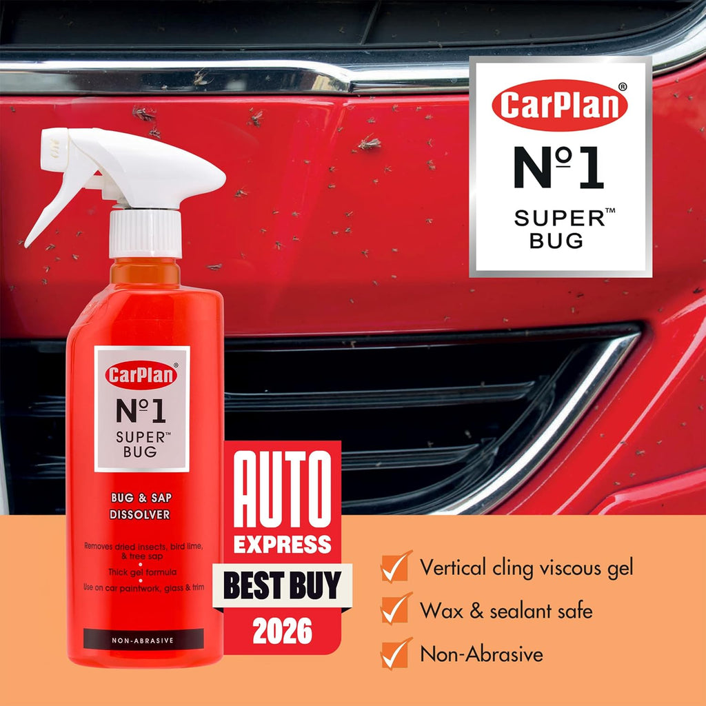 CarPlan No.1 Super Bug Spray with Trigger, Sap and Insect Remover, 21 Fl Oz