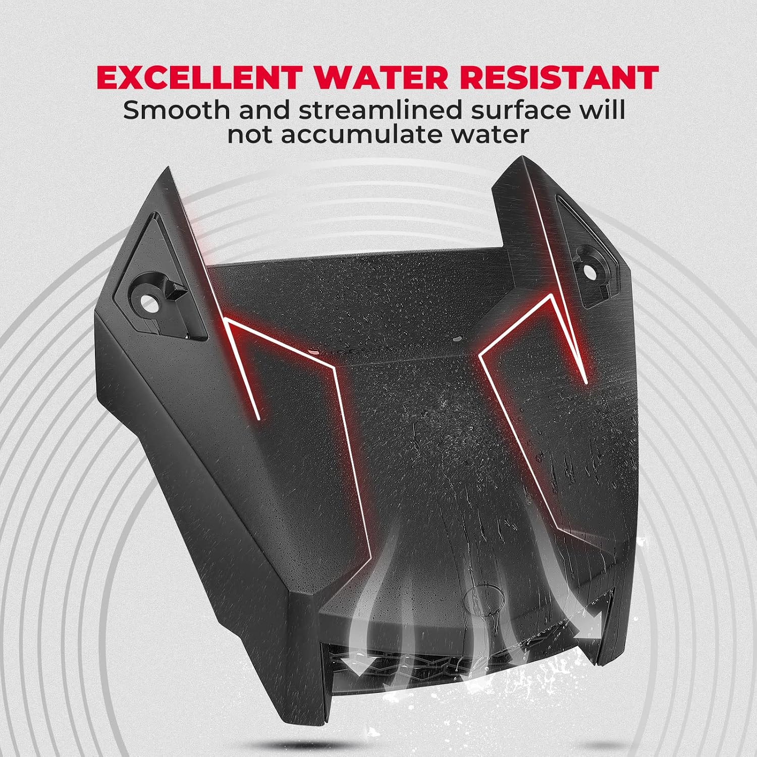KEMIMOTO Hood Compatible With 2019-2023 Polaris RZR XP 1000 / XP Turbo / Turbo S RZR 1000 Hood Scoop Replacement Air Intake Kit ABS Material Impact Resistant