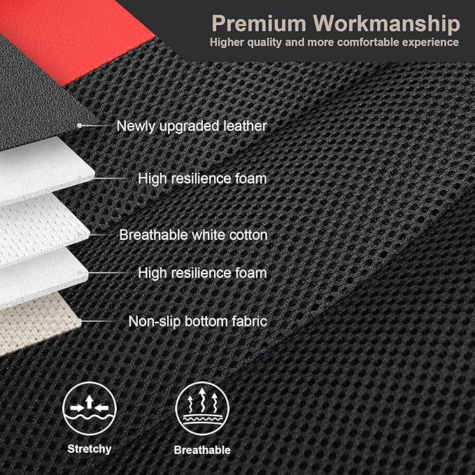 GIANT PANDA Front Seat Cover for Honda, 3D Air Mesh Bucket Car Seat Protectors - Image 6