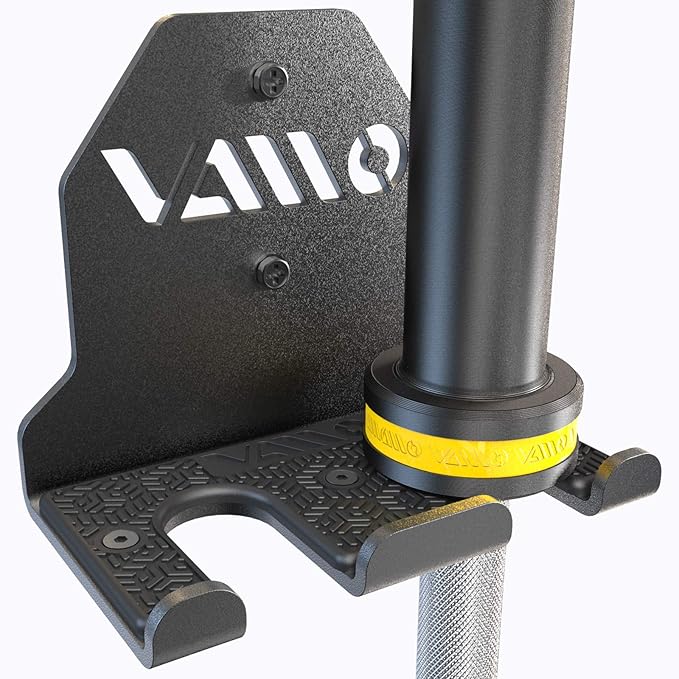 VAIIO Single Olympic Barbell Hanger, Garage Gym Bar Wall Rack, Vertical Barbell by VAIIO