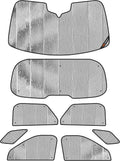 Pigenius Windshield & Side Sunshade for Ford Explorer (2020-2025) | Thick Foam Armor Custom Fit Full Vehicle Set (8-Piece)