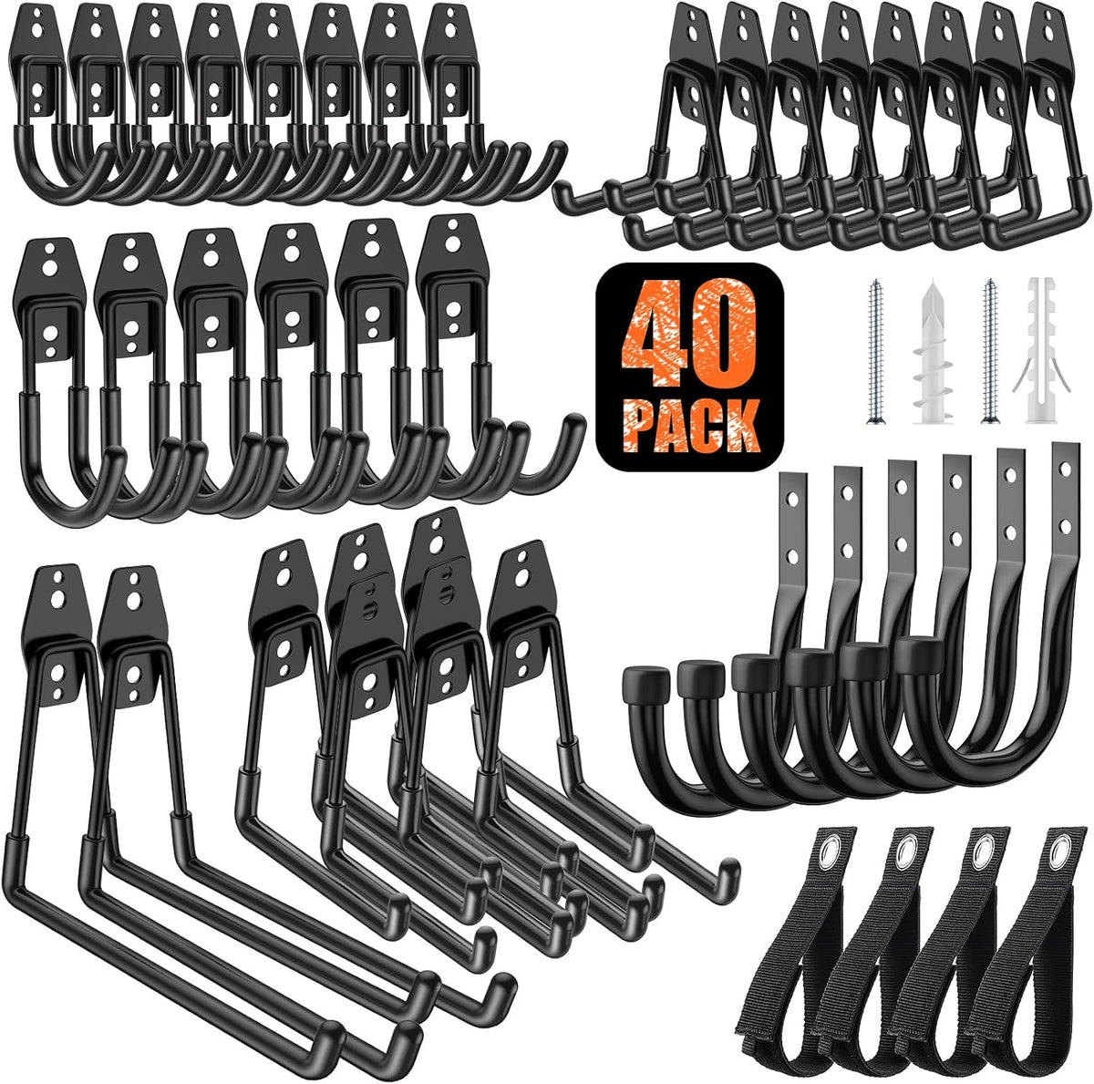 garage hooks for storage & hanging items, save, main product view