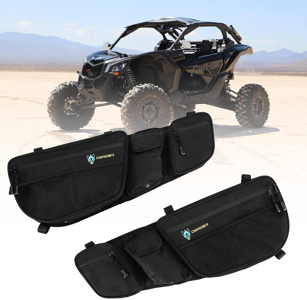 Chupacabra Offroad X3 Front Door Bags - Maverick X3 MAX Turbo R X DS RS RR XMR XRC 2017 2017-2022 Door Storage Bags (Driver and Passenger Side Door Bags)