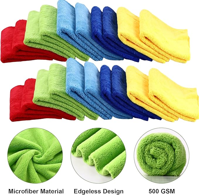 Shimeyao 30 Pcs Edgeless Microfiber Plush Towels - Image 3