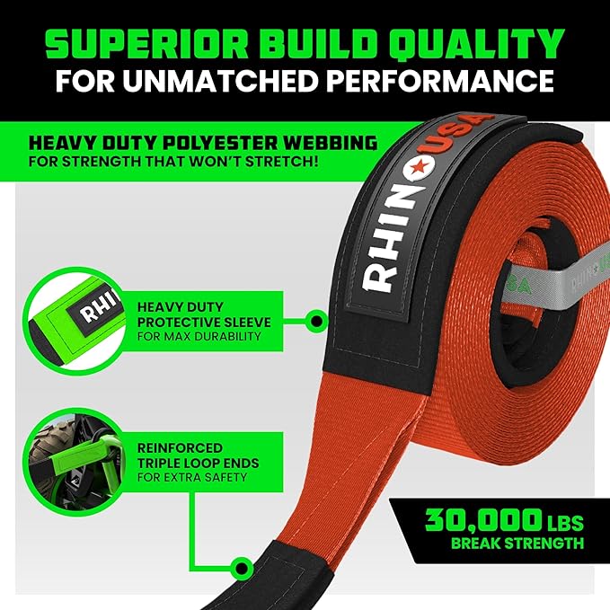 Rhino USA Recovery Tow Strap - Image 2