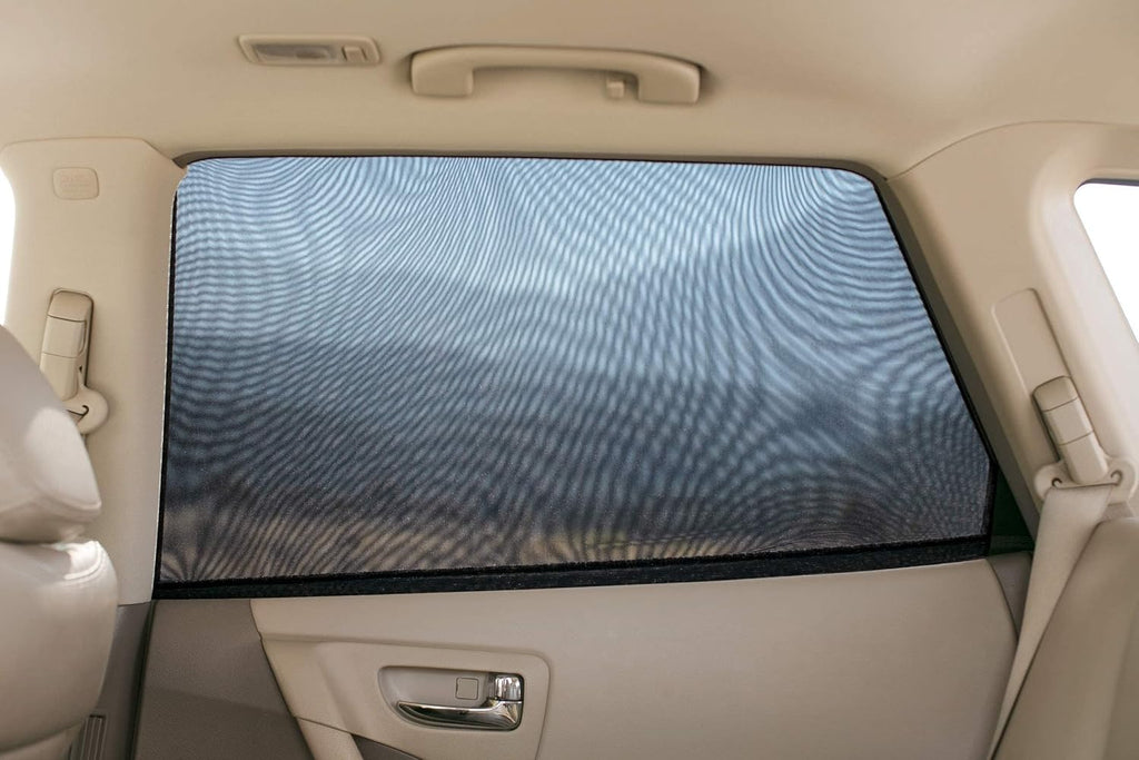 2 Pcs Car Side Window Sun Shade for Chevy Chevrolet Traverse 7 Seater 2024-2025, Car Window Mesh Breathable Sun Blocker Interior Accessories Protective Screen, Back Row