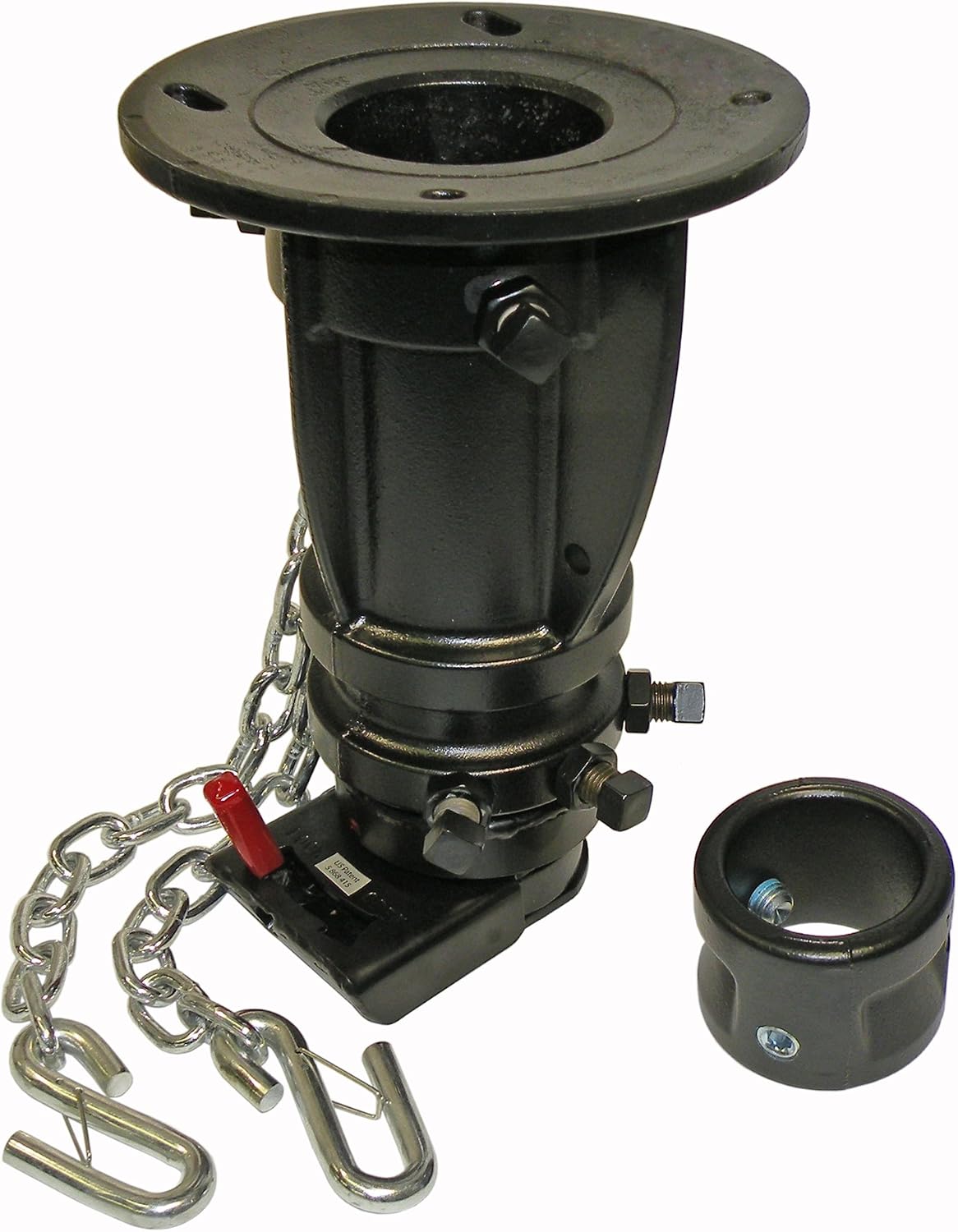 12" to 16" Adjustable height Convert-a-ball Fifth Wheel to Gooseneck Cushioned Trailer Hitch Adapter / Converter