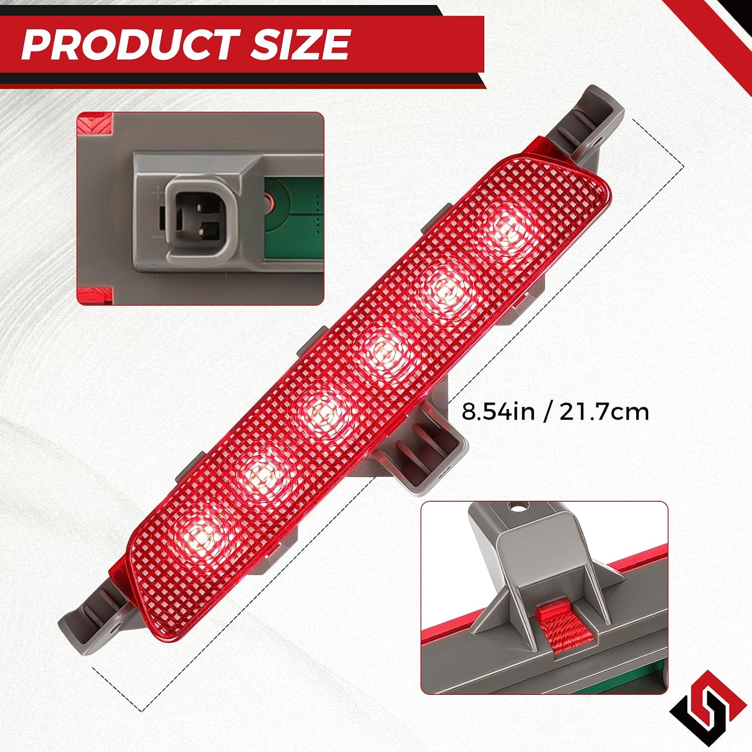 Third Brake Light,3rd Brake Light Assembly fit for Chevy Malibu 2008-2012, High Mount Stop Light 923-289 15271122 Stop Light Lamp
