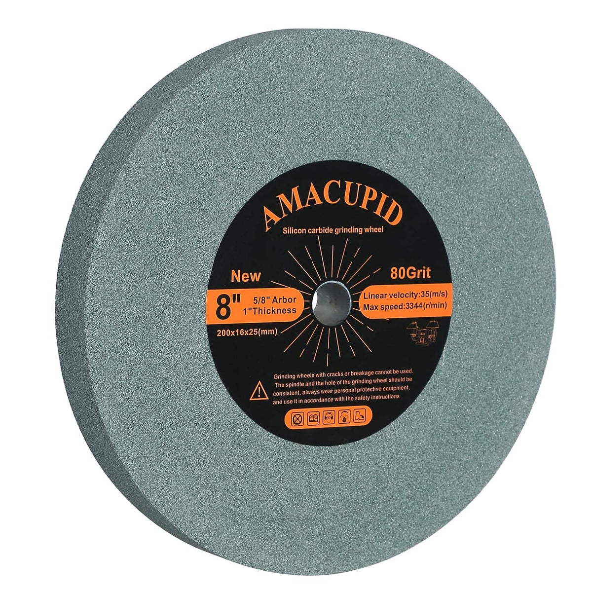 bench grinder grinding wheels. 80 grit 8 inch., main product view