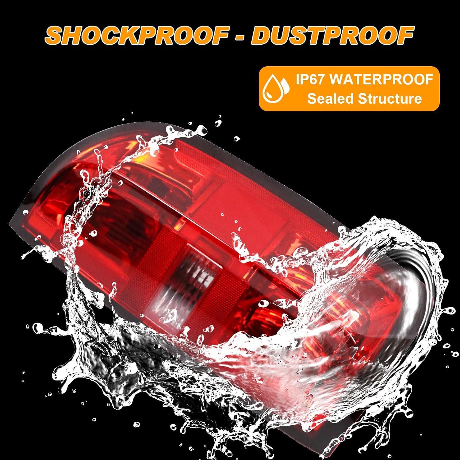 Tail Light Assembly Compatible With 2015-2022 Chevy Colorado Factory Style Right Passenger Side Taillight Brake Rear Lamp Red Clear Lens with Bulb and Harness # 84169778 GM2801270