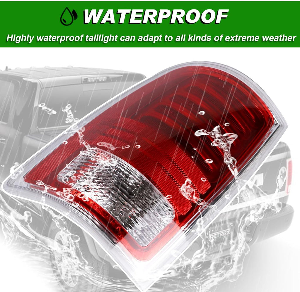 Lochnchn LED Tail Light Assembly Compatible with 2013-2018 Dodge Ram 1500,2014-2018 Ram 2500 3500 Left Driver Side Taillights Rear Outer Tail Lamp Replace CH2800202 68093079AB