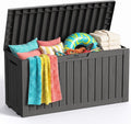 150 gallon large outdoor storage box with wheels, main product view