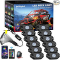 Nilight RGB LED Rock Lights Kit 12 Pods Underglow Multicolor Neon Pod by Nilight