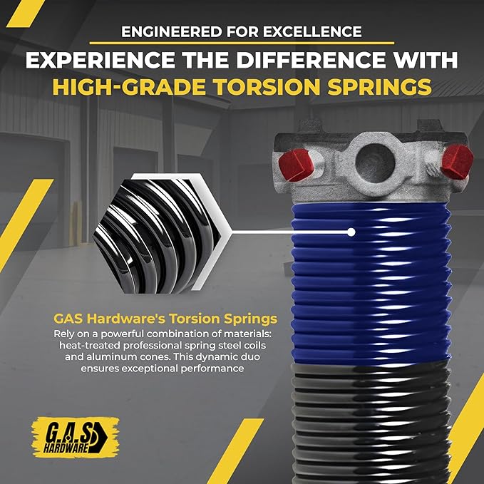Garage Door Torsion Spring 262x1.75x40 Includes 1” Steel Bearing, Non-Slip - Image 6