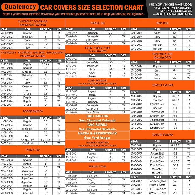 Car Cover Waterproof All Weather Full Outdoor Pickup Truck Cover Rain UV - Image 4