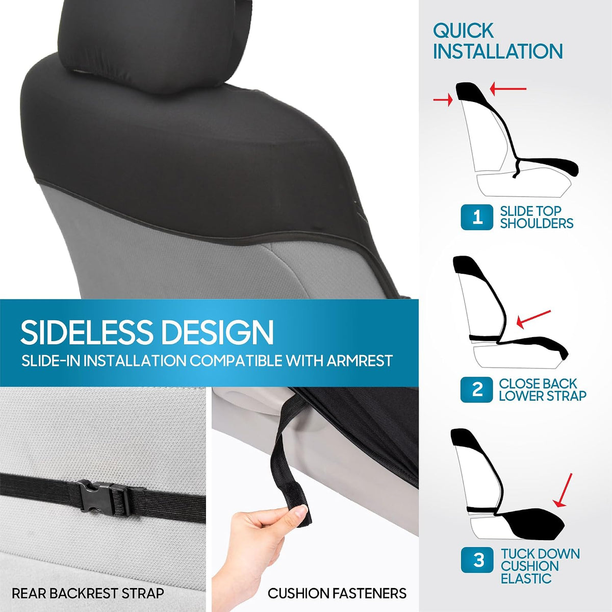 bdk black leopard car seat covers for front on a desk or shelf