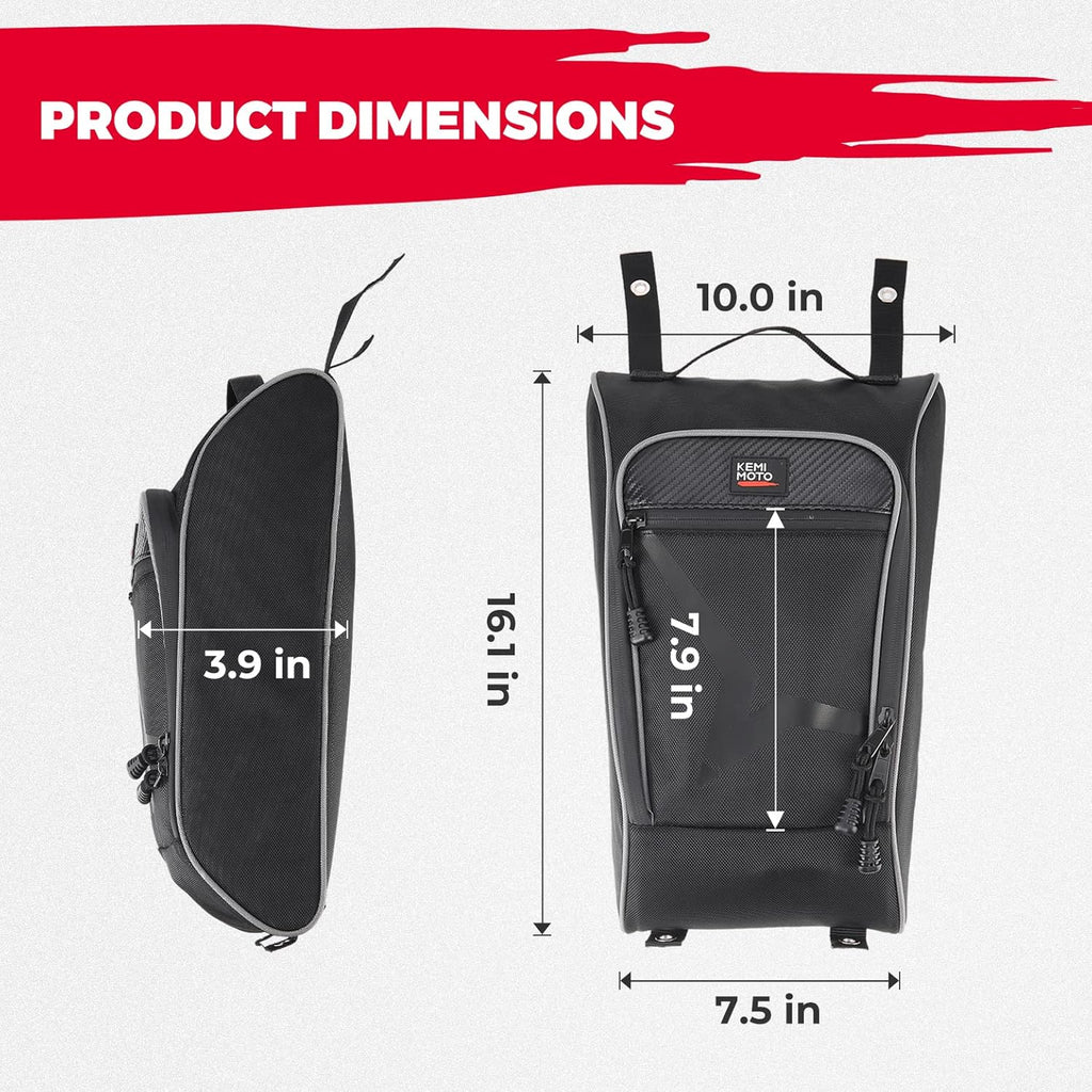 KEMIMOTO Center Bag 1.7 Gal Multi-Pockets 1680D Compatible with CFMOTO ZForce 950 HO, HOEX 2022-2024/20-22 ZForce 950 Sport G1 UTV Cab Pack Center Seat Bag Water Resistant Organized Storage