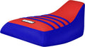 Enjoy Mfg Seat Cover - Compatible with Honda 1985-1987 ATC 250ES #527 (Blue Sides/Red top/Blue Ribs)