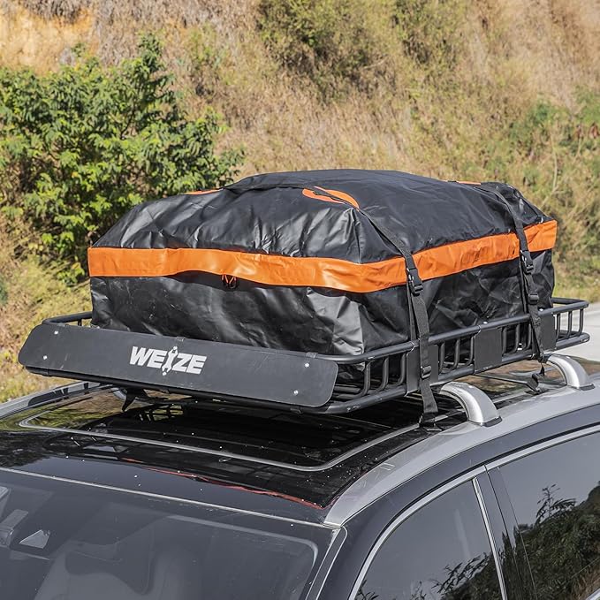 WEIZE Heavy Duty 64"x 39" Roof Rack, Rooftop Cargo Carrier Basket - Image 7