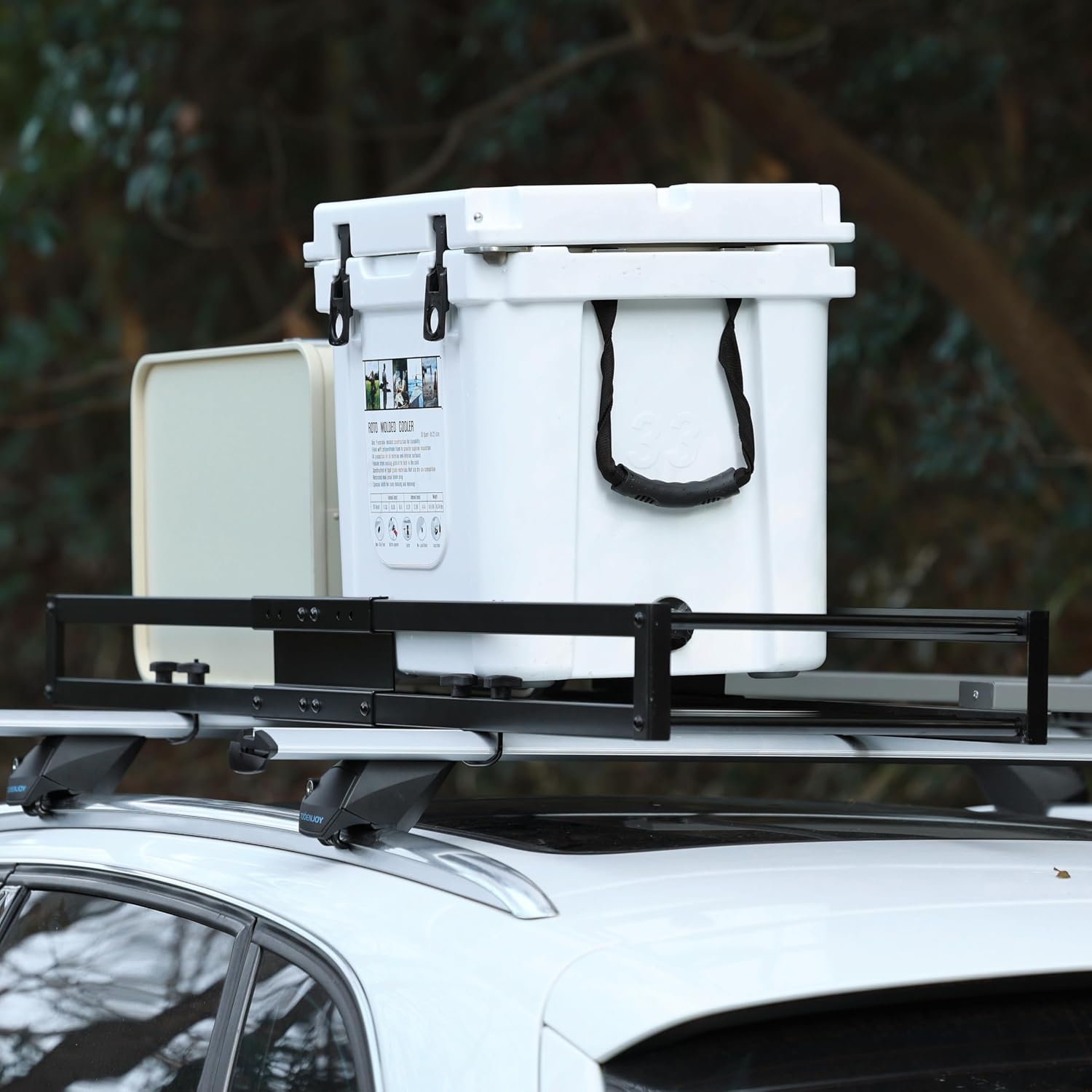 TOOENJOY 59" x 15.5" x 5" Skinny Roof Cargo Carrier Basket, Heavy Duty Roof Rack Luggage Holder for Car SUV and Pickup, 200 LBS Capacity