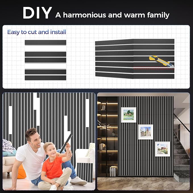 6 Pack 2-Layer Fold Soundproof Wall Panels, 0.9lb/ft³ High Density, 3D Acoustic - Image 4