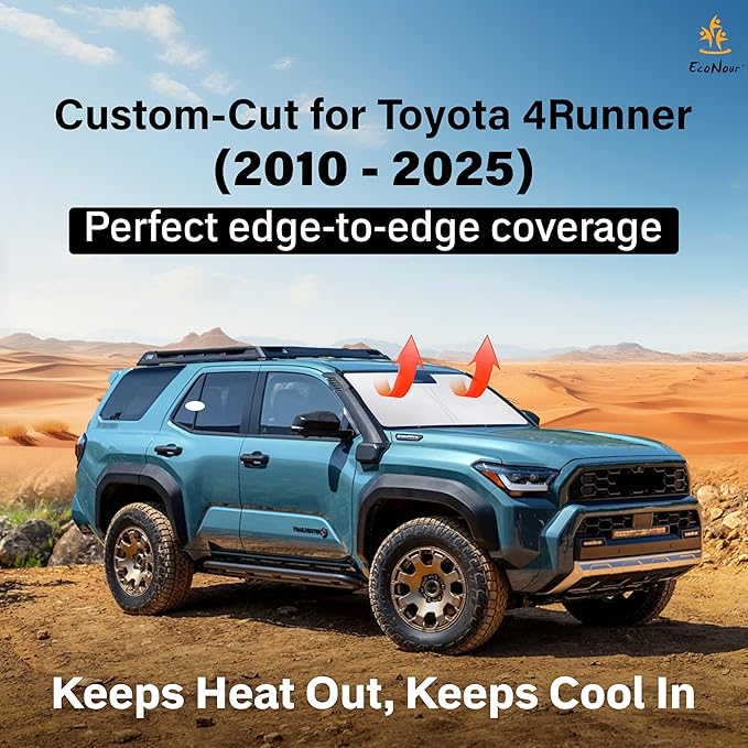 Econour Windshield Sunshade for Toyota 4Runner 2010-2025 Accessories Sun Shade - Image 2